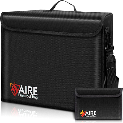 Hexie Waterproof  Lipo Safe Bag 17"X12"X6" With 5"X8" Money Bag