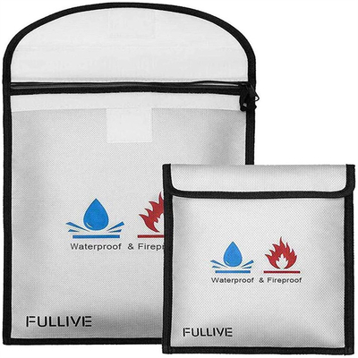 Fiberglass Cloth Lipo Safe Bag Multipurpose Durable With Zipper