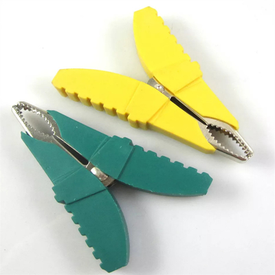 Multicolor Heavy Duty Alligator Clips , PVC Crocodile Clip For Battery Charger
