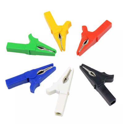 Stable Multimeter Insulated Crocodile Clips Multicolor For 4mm Banana Plug
