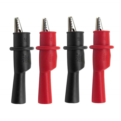 1000V 10A Multimeter Crocodile Clips , Multipurpose Battery Alligator Clips