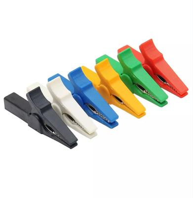 Stable Multimeter Insulated Crocodile Clips Multicolor For 4mm Banana Plug