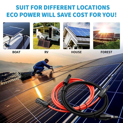 DC 10AWG PV Photovoltaic Solar Cable With Waterproof Connectors